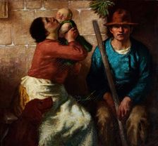 The Mother's Kiss, 1900-1921. Creator: William Strang