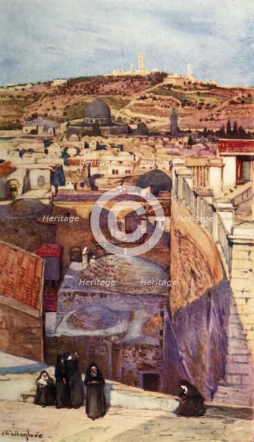 'The Mount of Olives from a House-Top on Mount Zion', 1902. Creator: John Fulleylove.