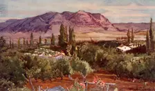 The Mount of Temptation from Jericho 1902. Creator: John Fulleylove