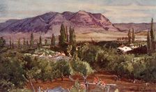 The Mount of Temptation from Jericho 1902. Creator: John Fulleylove