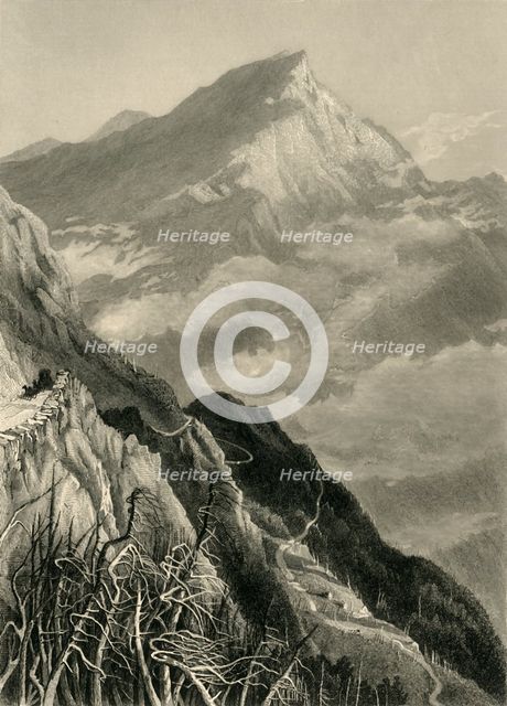 'The Mount Washington Road, (White Mountains)', 1872.  Creator: Samuel Valentine Hunt.