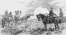 'The Mountain Mule Battery, lately formed at Aldershot 1888. Creator: Unknown