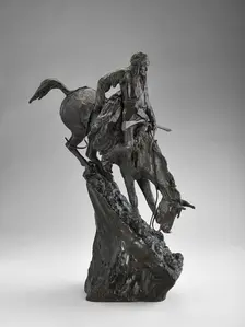 The Mountain Man, 1903. Creators: Frederic Remington, Roman Bronze Works