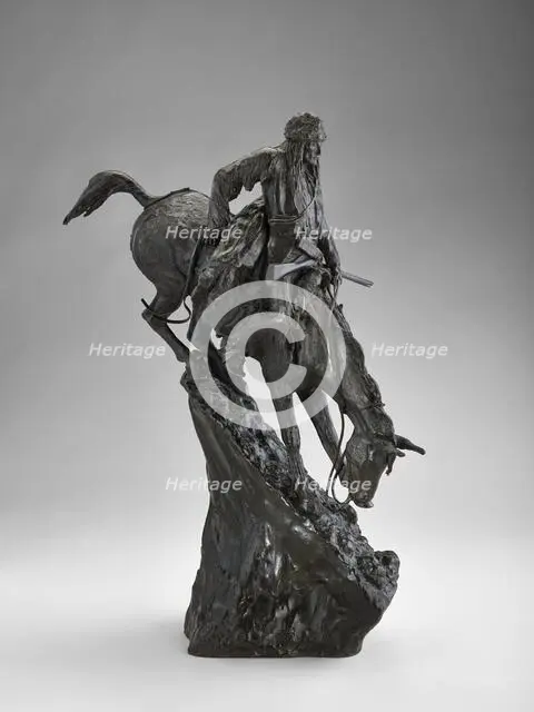 The Mountain Man, 1903. Creators: Frederic Remington, Roman Bronze Works.