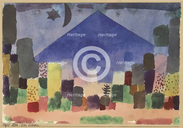 The Mountain Niesen. Egyptian Night. Artist: Klee, Paul (1879-1940)
