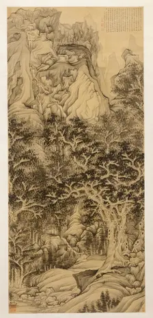 The Mountain of Five Cataracts, 1650. Creator: Chen Hongshou (Chinese, 1598/99-1652)