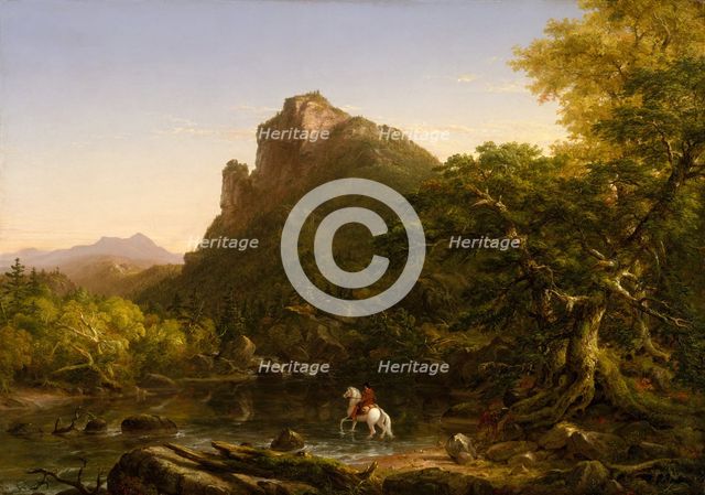 The Mountain Ford, 1846. Creator: Thomas Cole.