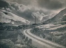 The mountain road Grotli - Stryn 1914. Creator: Unknown