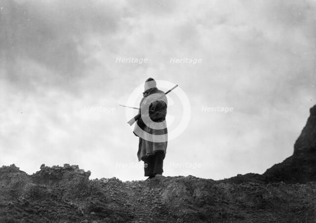 The mountain sheep hunter-Sioux, c1905. Creator: Edward Sheriff Curtis.
