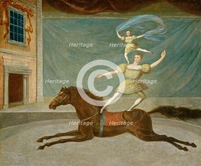 The Mounted Acrobats, 1825 or after. Creator: Unknown.