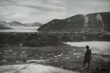 The Mouth of Dry Valley, Showing The Commonwealth Glacier 1912, (1913). Artist: Frank Debenham