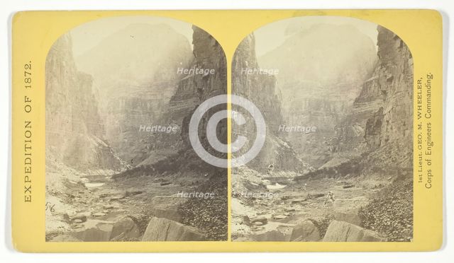 The mouth of Kanab Creek. The beds of the Colorado River and its tributary here lie in gorges..., 18 Creator: William H. Bell.