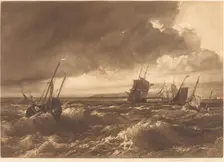 The Mouth of the Thames?Isle of Sheppey in Distance, 1891. Creator: Frank Short