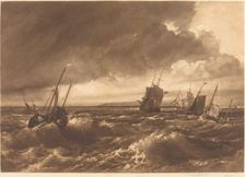 The Mouth of the Thames?Isle of Sheppey in Distance, 1891. Creator: Frank Short