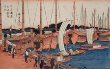 The Mouth of the Aji River in Osaka, between c1840 and c1842. Creator: Ando Hiroshige