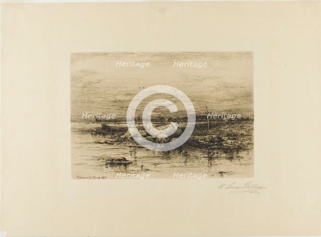 The Mouth of the Apponagansett, 1883. Creator: Robert Swain Gifford.