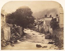 The Mouth of the East and West Lyn, Lynmouth, North Devon, 1856. Creator: Henry Pollock