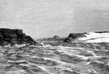 The mouth of the river Draa, Morocco, 1895.Artist: Barbant