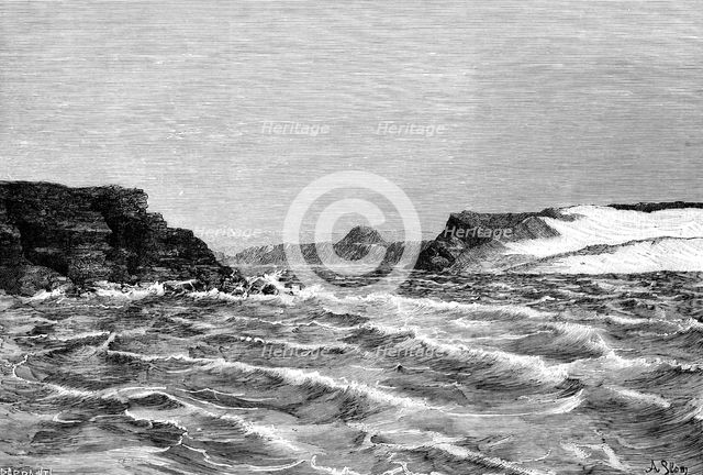 The mouth of the river Draa, Morocco, 1895.Artist: Barbant