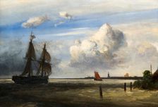 The mouth of the Scheldt river, 1854. Creator: Jongkind, Johan Barthold (1819-1891)