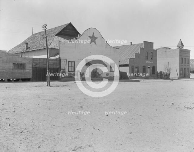 The movie theatre of Escalante, Utah, 1936. Creator: Dorothea Lange.