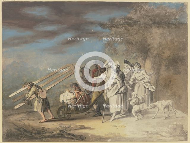 The moving artist, c1770-1790. Creator: Gottlieb Welte.