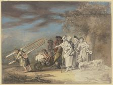 The moving artist, c1770-1790. Creator: Gottlieb Welte
