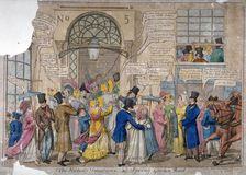The moving panorama, or Spring Garden rout... 1823. Artist: Anon