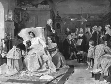 'The Mozart Centenary - "Mozart's Last Moments"; after Hermann Kaulbach 1891. Creator: Unknown