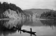 The Mrassu River, Above the Rapids Near the Saga Ulus, 1913. Creator: GI Ivanov