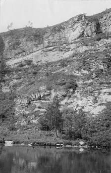 The Mrassu River Shore Between Srednii Chilei and Ust'-Anzas Uluses, 1913. Creator: GI Ivanov