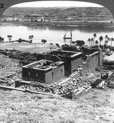 The Nubian temple of Kalabsheh, Egypt 1905.Artist: Underwood & Underwood