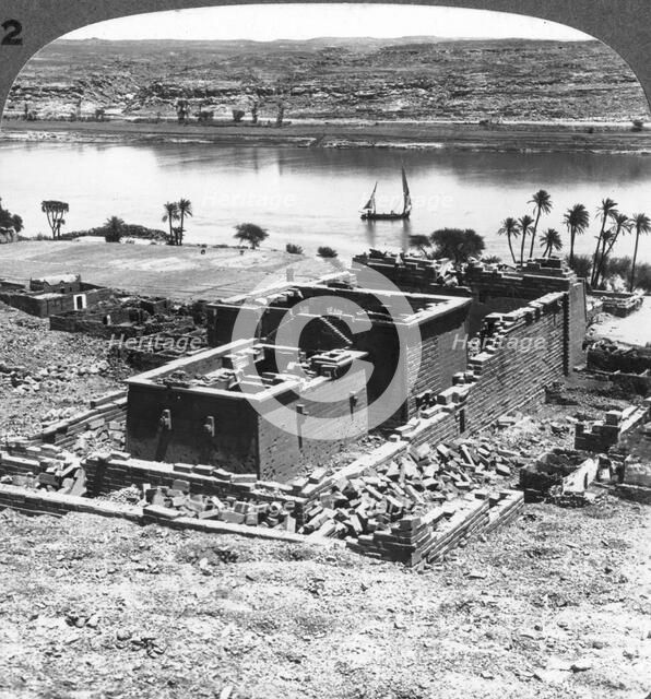 'The Nubian temple of Kalabsheh, Egypt', 1905.Artist: Underwood & Underwood