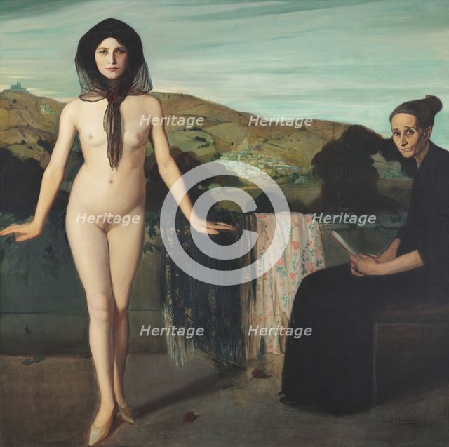 The Nude Ballerina or The Naked Dancer (La bailarina desnuda), 1907-1909. Creator: Zárraga y Argüelles, Ángel (1886-1946).