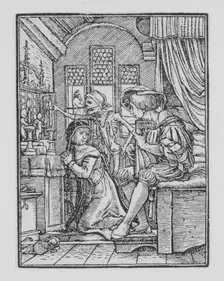 The Nun, from The Dance of Death, ca. 1526, published 1538. Creator: Hans Lützelburger