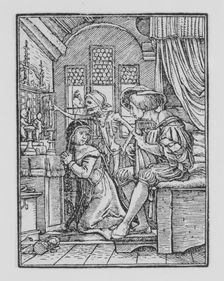 The Nun, from The Dance of Death, ca. 1526, published 1538. Creator: Hans Lützelburger