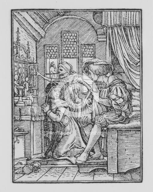 The Nun, from The Dance of Death, ca. 1526, published 1538. Creator: Hans Lützelburger.