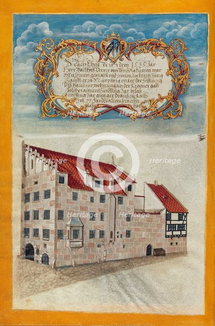 The Nuremberg Residence of the Derrer Family, about 1626-1711. Creator: Georg Strauch.