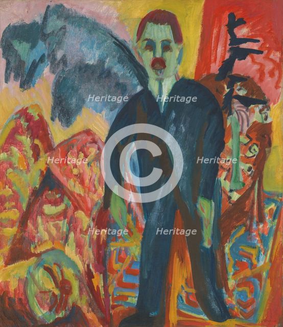 The Nurse, 1917 or 1918. Creator: Ernst Kirchner.