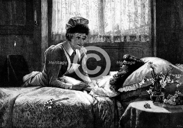 The Nurse - Miss B. A. Pughe, 1895. Creator: P Naumann.