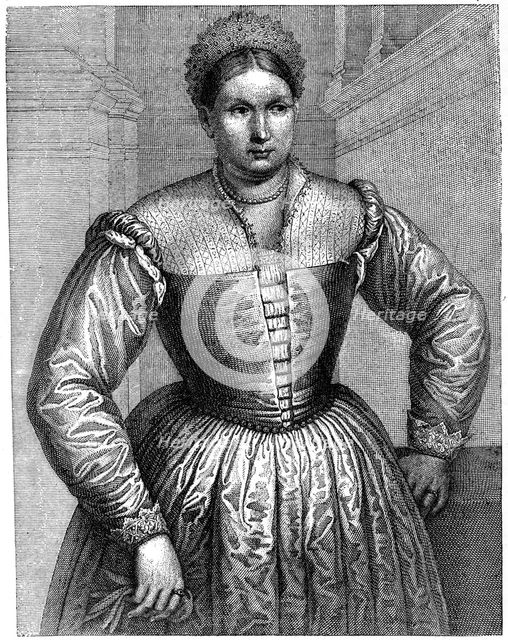 The nurse of the Medici family, 1882.Artist: Paris Bordone