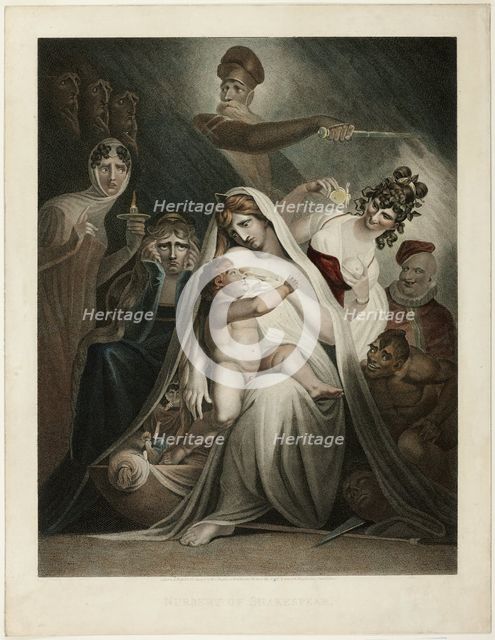 The Nursery of Shakespeare, 1810. Creator: Moses Haughton.