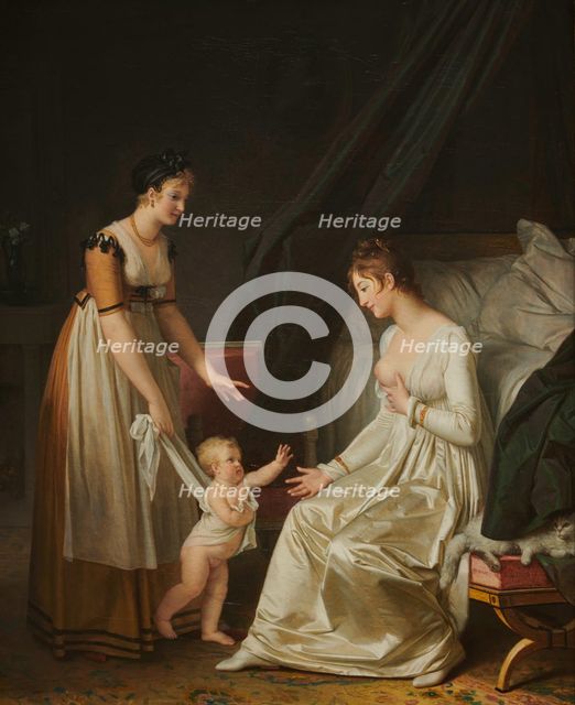 The Nursing Mother (La Mère Nourrice), 1804. Creator: Marguerite Gerard.