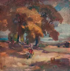 The Nut Gatherers c1902. Artist: Charles Hodge Mackie