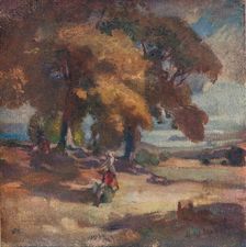 The Nut Gatherers c1902. Artist: Charles Hodge Mackie