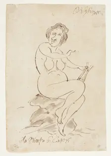 The Nymph of Capri, 1694-1755. Creator: Pier Leone Ghezzi