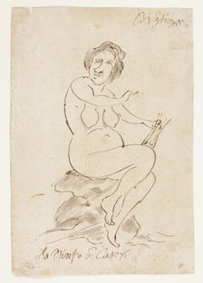 The Nymph of Capri, 1694-1755. Creator: Pier Leone Ghezzi