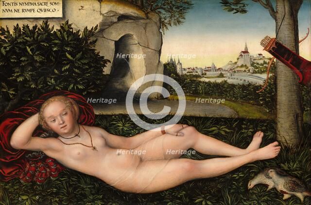 The Nymph of the Spring, after 1537. Creator: Lucas Cranach the Elder.