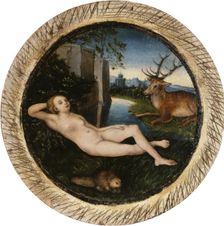 The Nymph of the spring. Artist: Cranach, Lucas, the Elder (1472-1553)