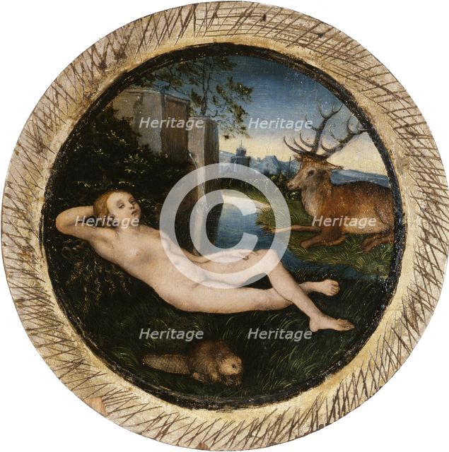 The Nymph of the spring. Artist: Cranach, Lucas, the Elder (1472-1553)